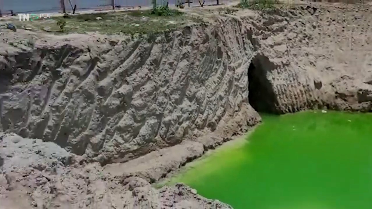 VÍDEO: Água da "Lagoa Azul" em Parnamirim muda de cor e fica verde; assista