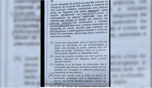 Após polêmica, banca anula questão que chamava PMs de ‘milicianos’ em prova de concurso da Polícia Civil