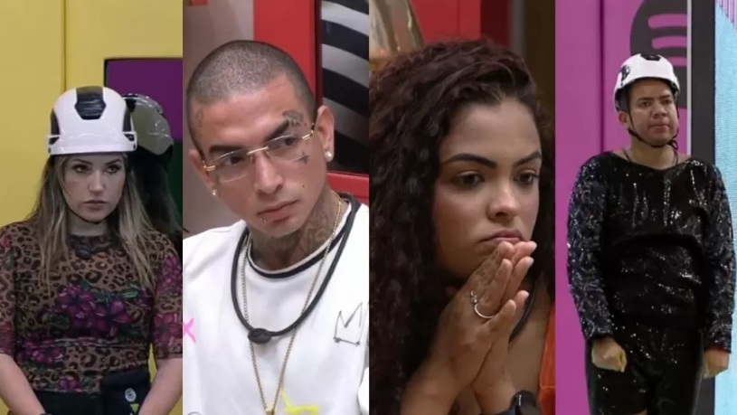 BBB23: Amanda, Bruno, Guimê e Paula estão no quarto Paredão