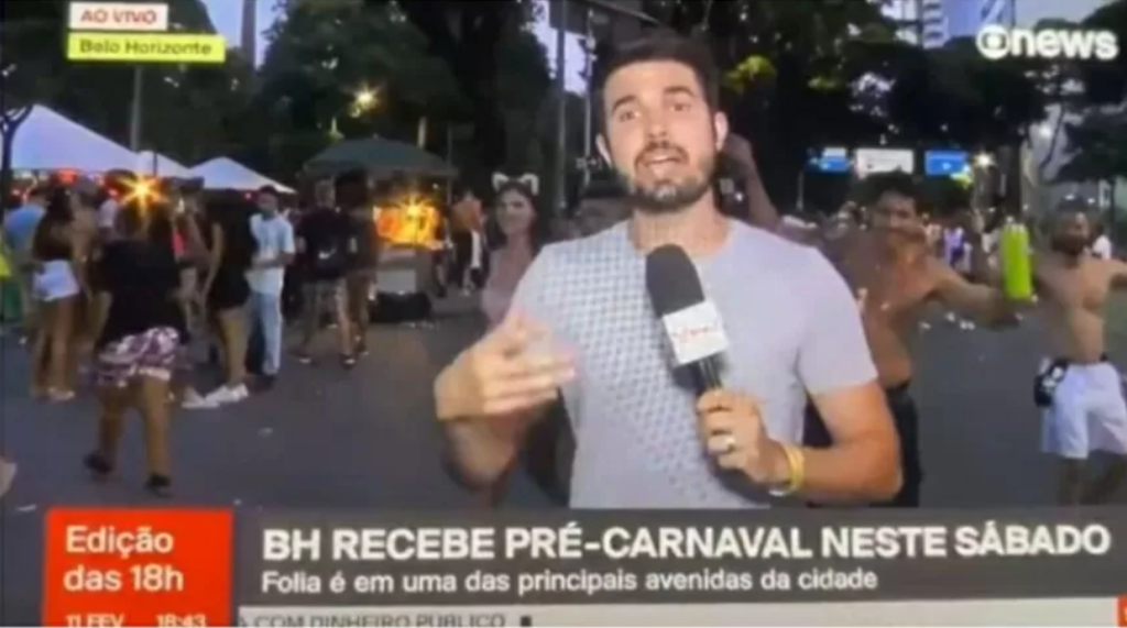 VÍDEO: Repórter da Globo passa por saia justa ao vivo: ‘Muito viado’