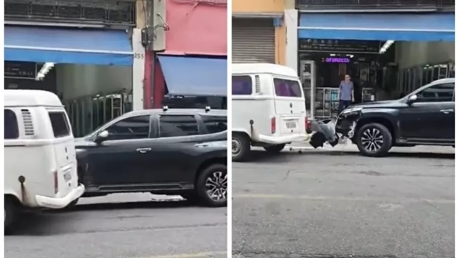 VÍDEO: Kombi bate em carro de Celso Russomanno e vídeo capta reação de testemunhas
