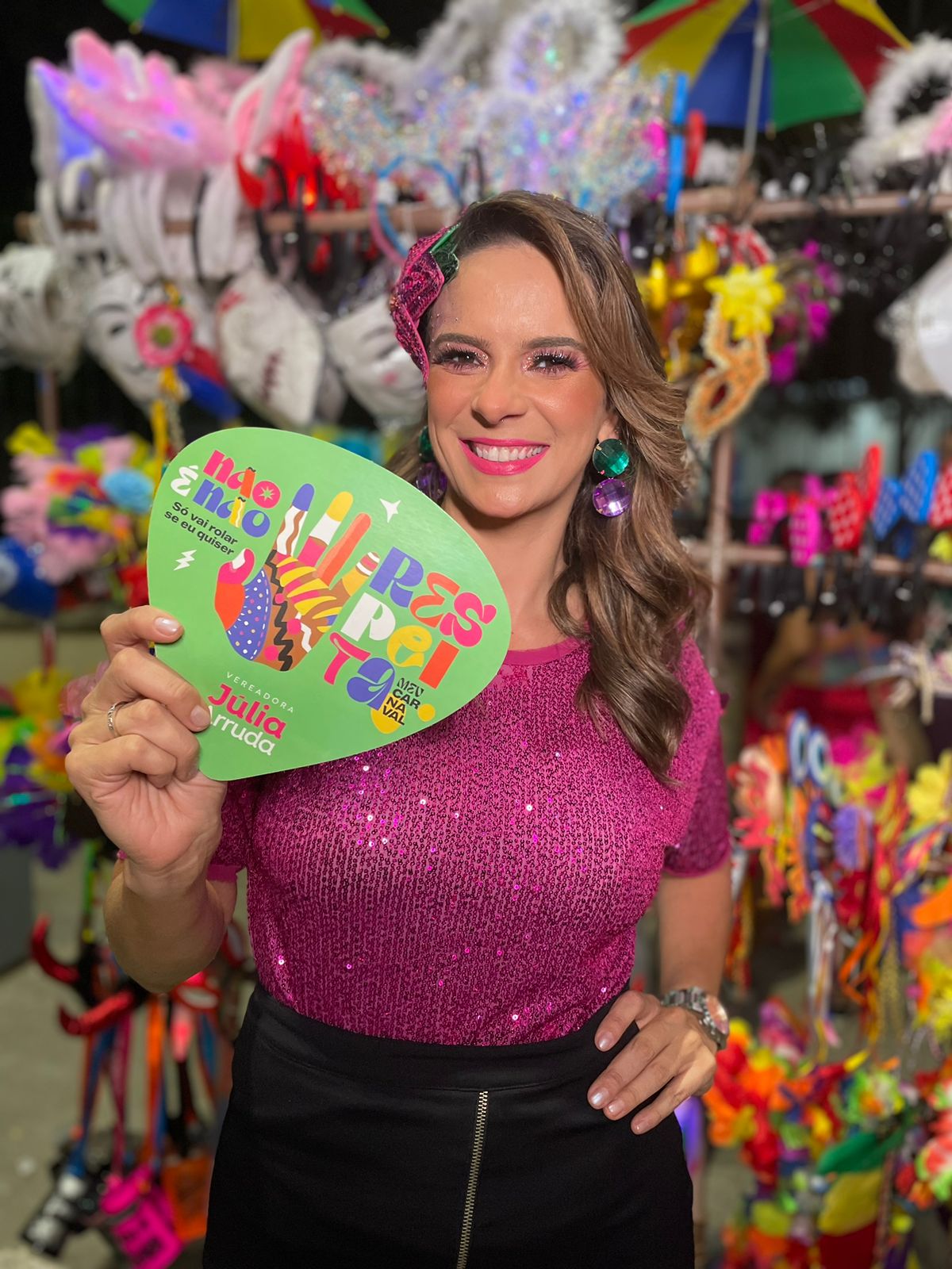 Vereadora Júlia Arruda faz campanha contra assédio às mulheres em Natal