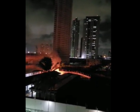 VÍDEO: Incêndio atinge CT do ABC na madrugada desta terça-feira (28)