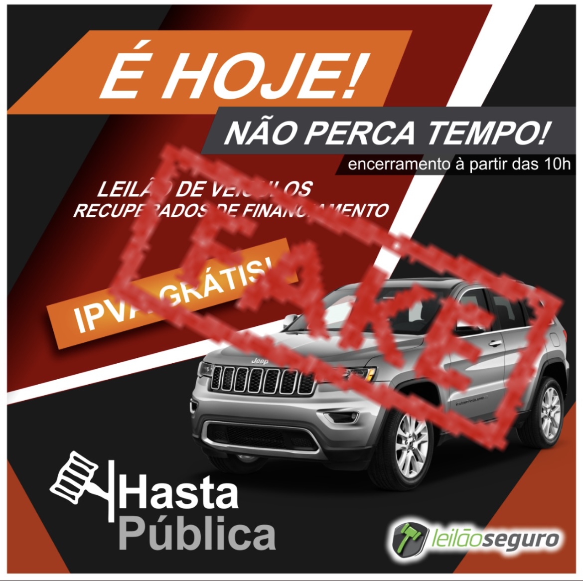 Potiguar perde R$ 42 mil em golpe do leilão de carro