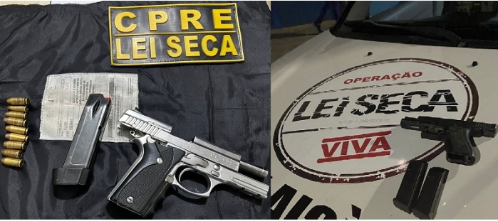 Motorista alcoolizado é flagrado com arma e munições em Natal