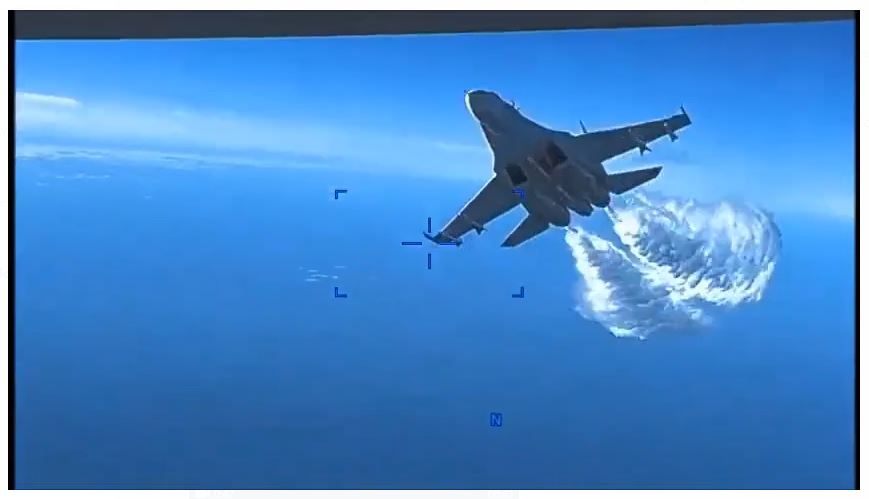 (Vídeo) Pentágono divulga vídeo de caça russo próximo a drone dos EUA