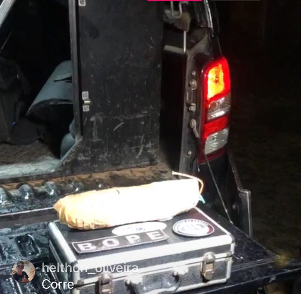 FOTO: Bandidos jogam bomba durante perseguição em Ponta Negra