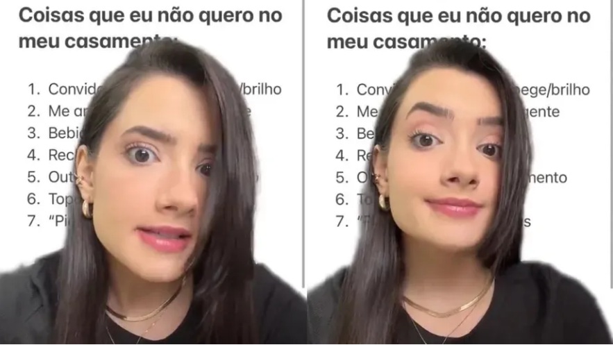 [VÍDEO] Influenciadora revela regras de seu casamento e gera polêmica: 'não quero ninguém bebendo'