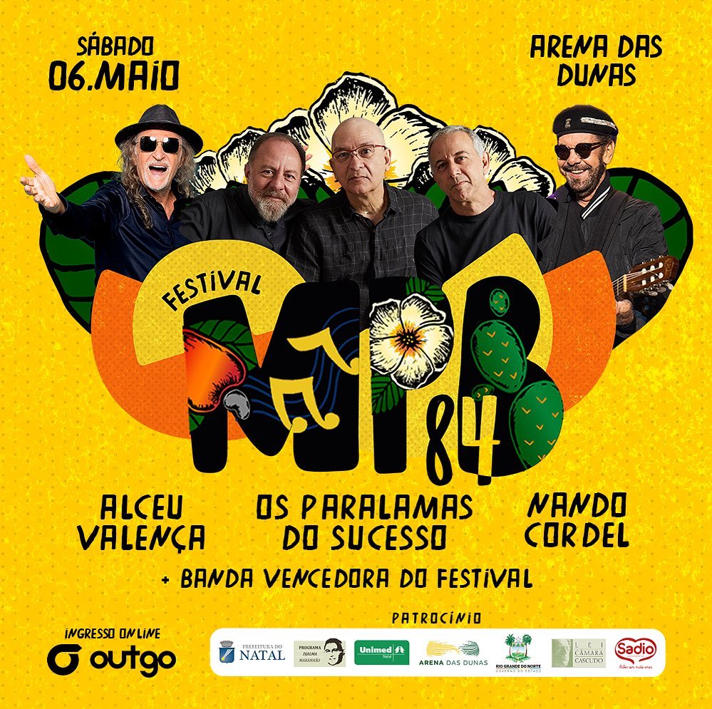 Alceu Valença, Paralamas e Nando Cordel são atrações confirmadas do Festival MPB84, ingressos já estão à venda