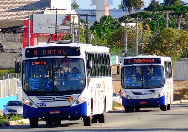 Cinquenta e uma linhas de transporte operam neste sábado em Natal