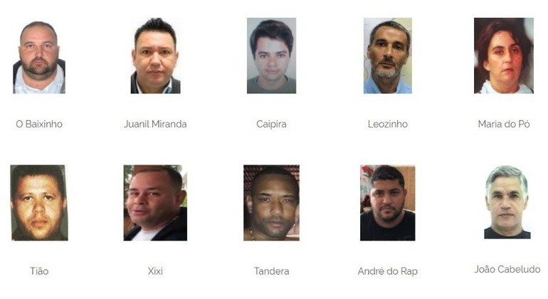 'Baixinho', 'Caipira', 'Maria do Pó' e 'Xixi': quem são os criminosos mais procurados pelo governo brasileiro