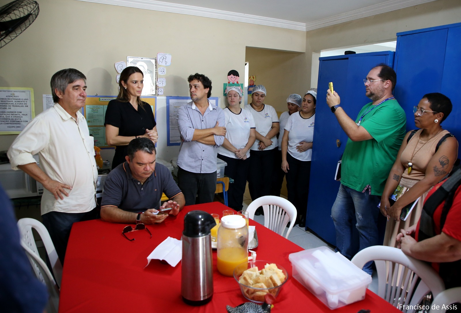 Comissão de Educação da Câmara de Natal visita CMEI Profª Raquel Filgueira