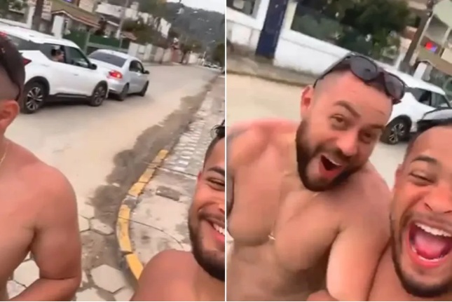 Mulheres se distraem dando cantadas em turistas, batem o carro e vídeo viraliza na web; ASSISTA