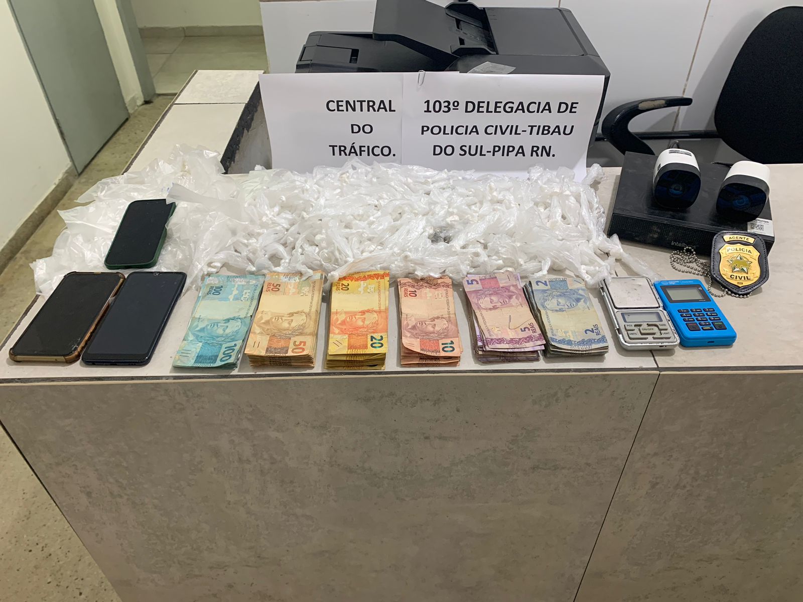 Polícia Civil prende traficante com 307 pacotes de cocaína em Pipa