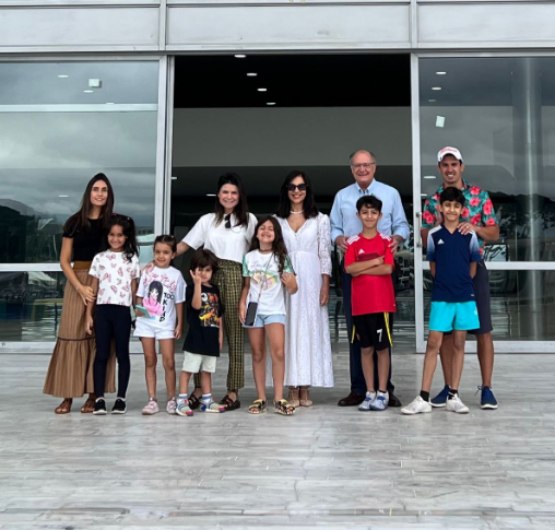 Alckmin leva netos para conhecer o Palácio do Planalto; veja fotos