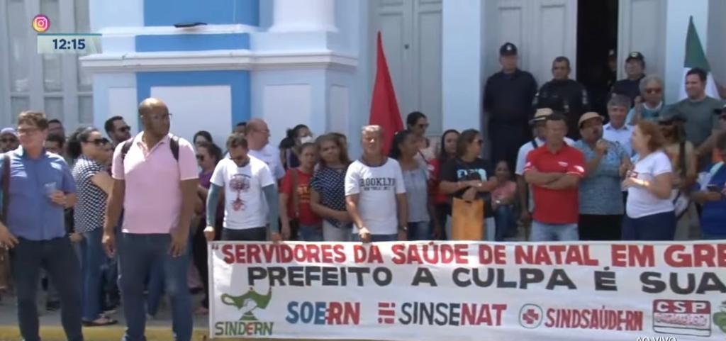 Servidores da Saúde de Natal entram em greve por tempo indeterminado