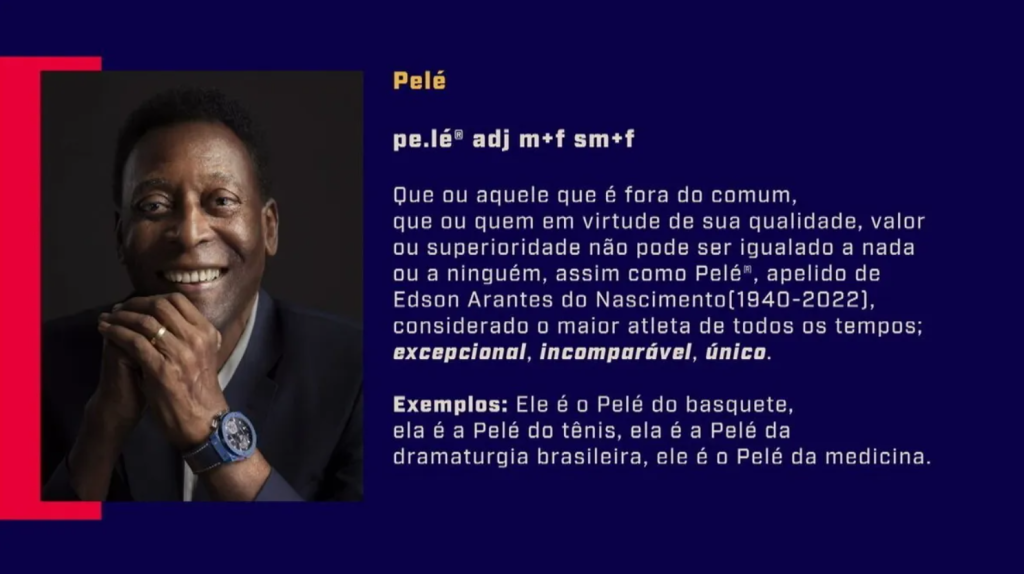 Pelé é oficializado como verbete do dicionário Michaelis
