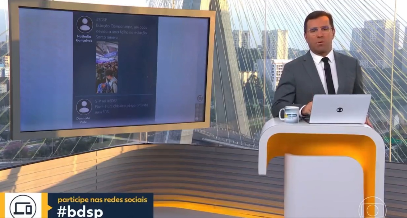 [VÍDEO] Homem xinga a Globo ao vivo e apresentador rebate: "vai você"; ASSISTA