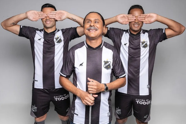 ABC lança camisa com nomes de ídolos em braille em jogo contra o Grêmio