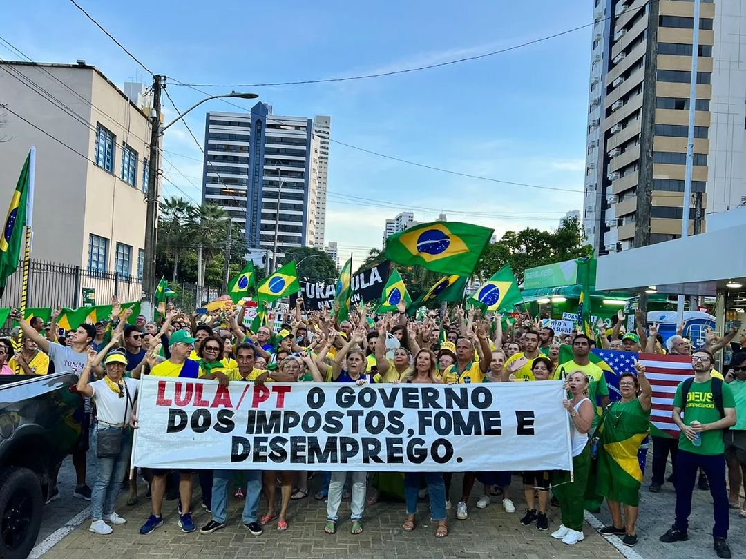 1º de maio em Natal tem protesto contra Lula e pela derrubada do projeto das Fake News