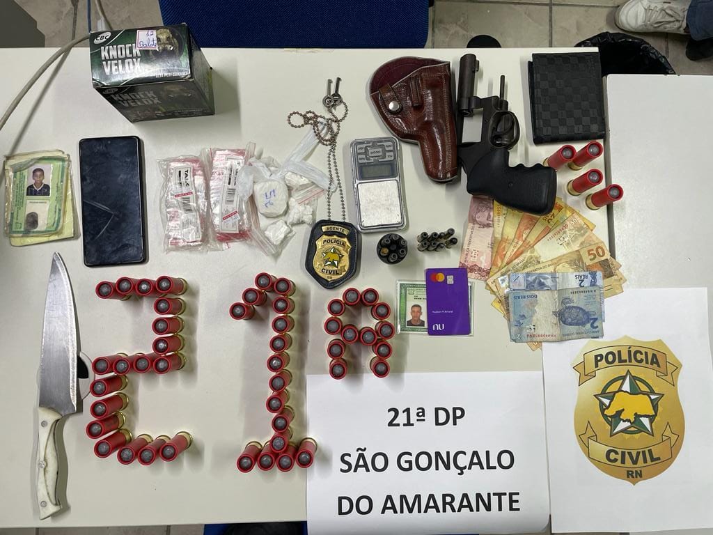 Polícia Civil prende suspeito por tráfico de drogas em São Gonçalo do Amarante