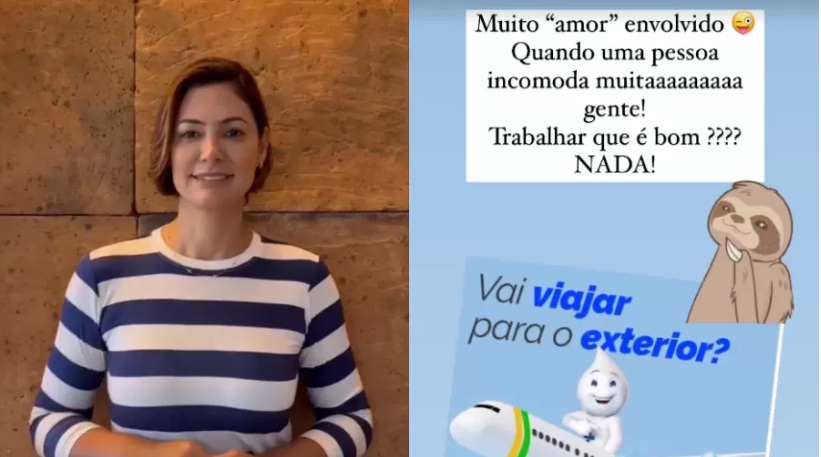 Michelle Bolsonaro rebate indireta do governo sobre vacina: 'Trabalhar que é bom, nada'