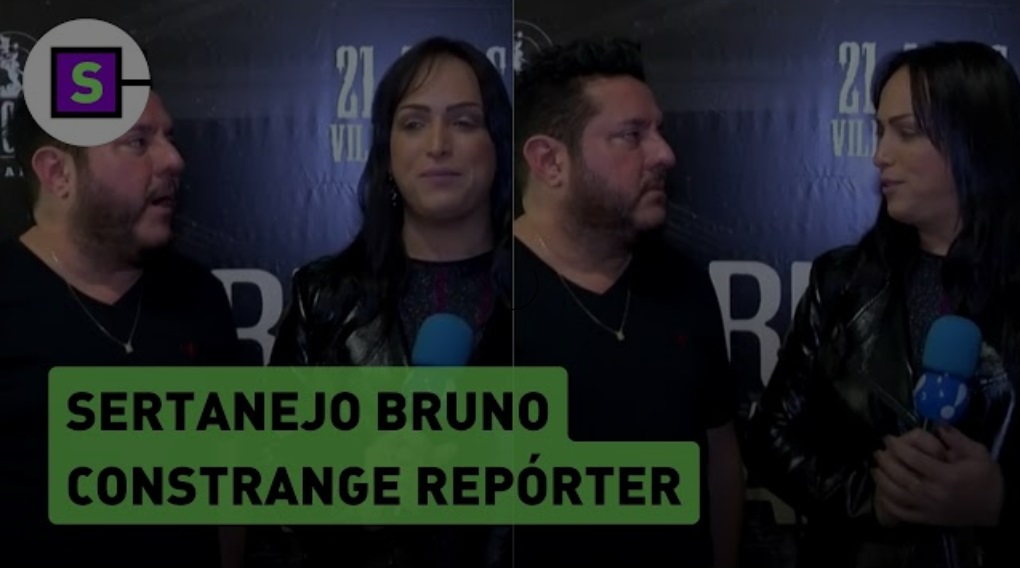 Cantor Bruno se manifesta após ser transfóbico com repórter da RedeTV!