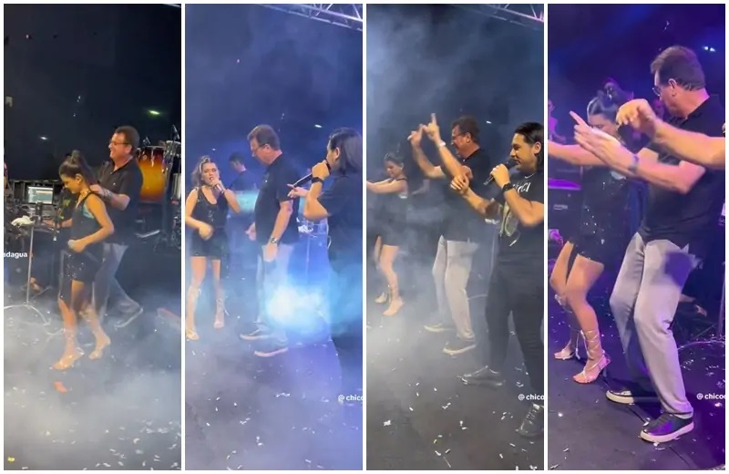 VÍDEO: Prefeito do RN viraliza após fazer dancinha do TikTok em festa na cidade