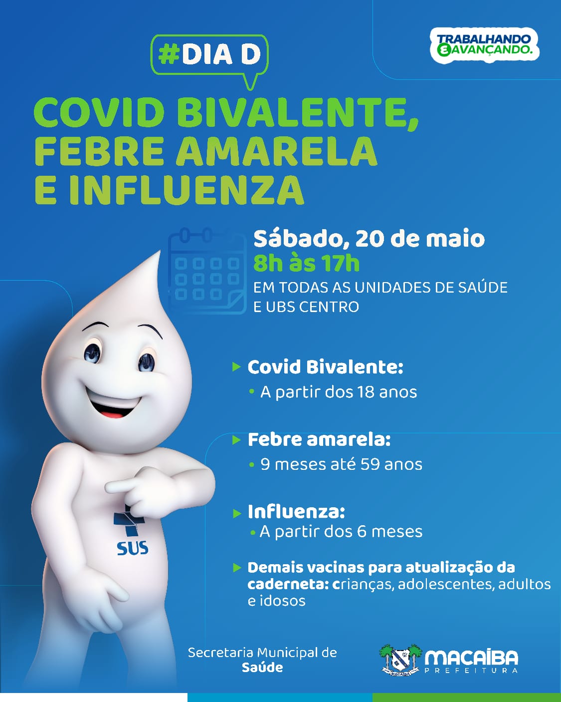 Macaíba promove Dia D de vacinação neste sábado