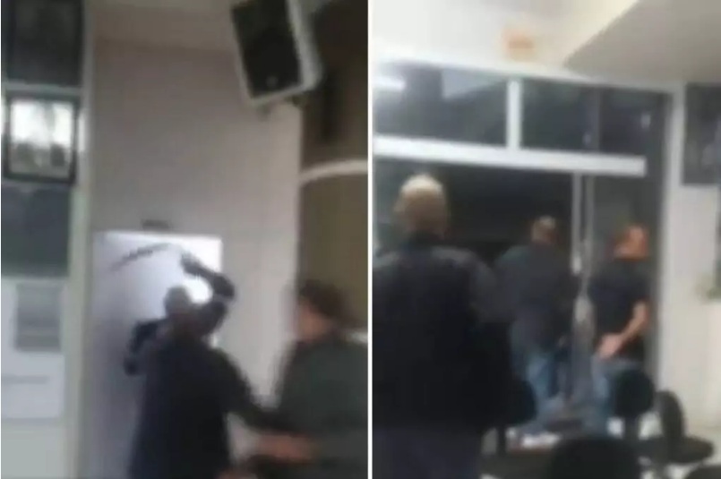 VÍDEO: Homem apanha de cinto durante sessão de vereadores em SC; ASSISTA