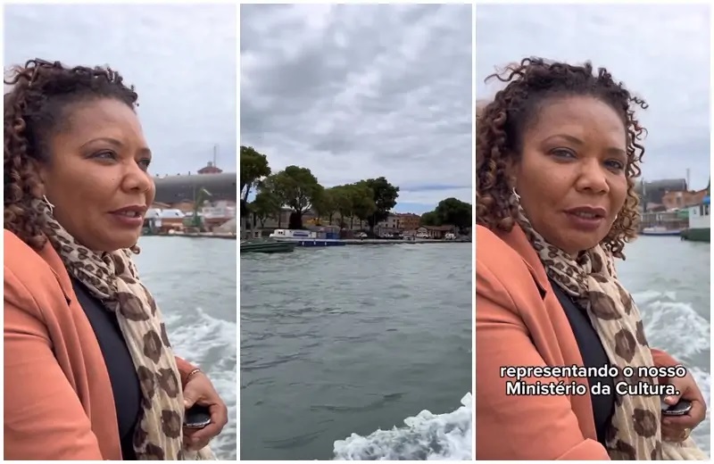 Ministra Margareth Menezes é furtada em Veneza, e prefeito pede desculpas