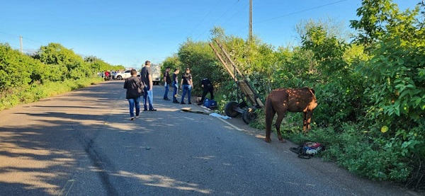 Idoso morre após ter carroça atingida por veículo na zona rural de Mossoró