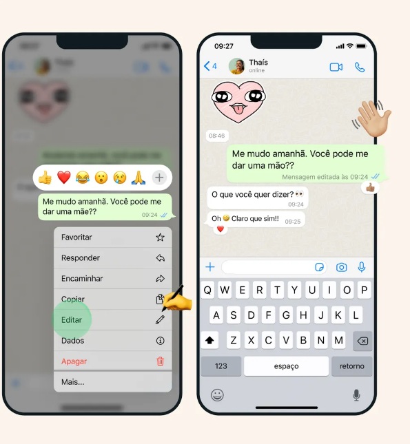 WhatsApp libera opção de editar mensagens; veja como fazer
