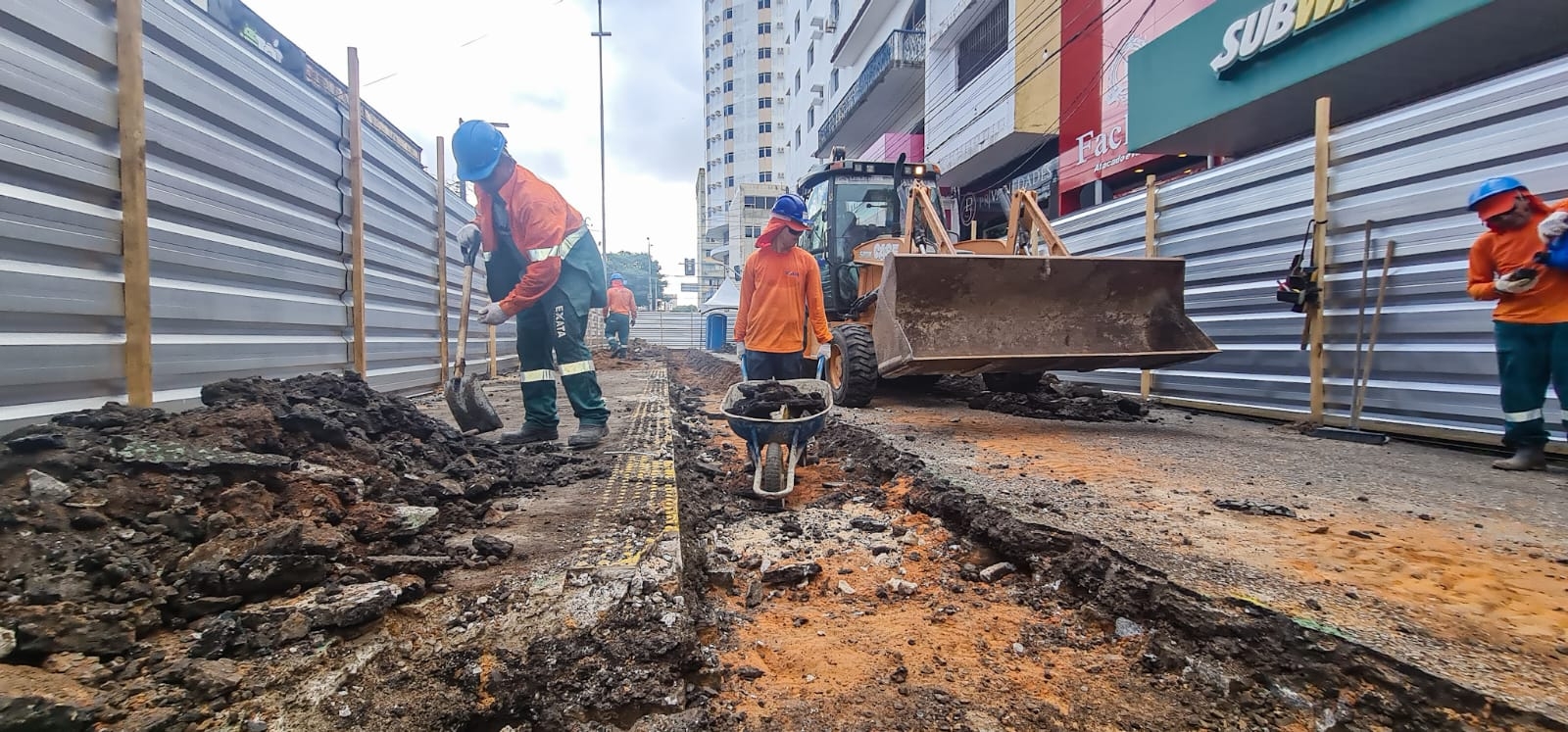 Obras de requalificação da Rua João Pessoa seguem dentro cronograma