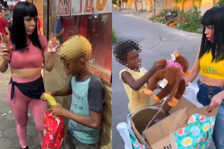 Influencers são denunciadas por racismo após entregarem banana e macaco de pelúcia para crianças negras