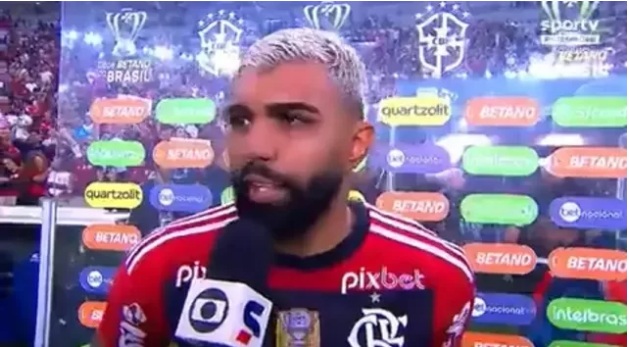 VÍDEO: Gabigol alfineta repórter da Globo e causa climão após Fla-Flu