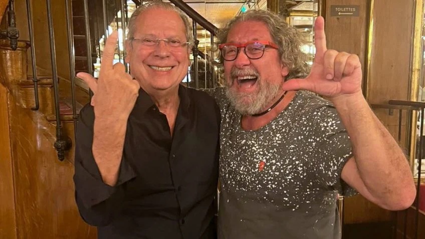 Em Paris, José Dirceu e Kakay celebram cassação de Dallagnol