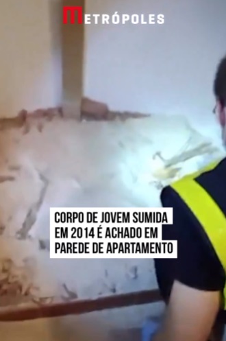 VÍDEO: Corpo de jovem sumida em 2014 é achado em parede de aparamento