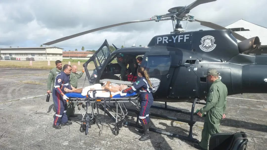 Potiguar 01 realiza transporte aeromédico de paciente em estado grave