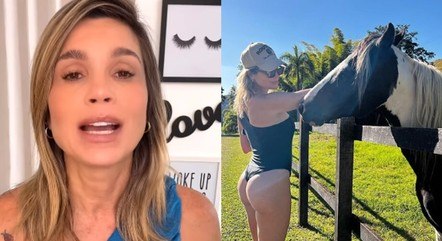 Flávia Alessandra desabafa após críticas por fotos de maiô cavado: 'Julgada como velha aos 49 anos'