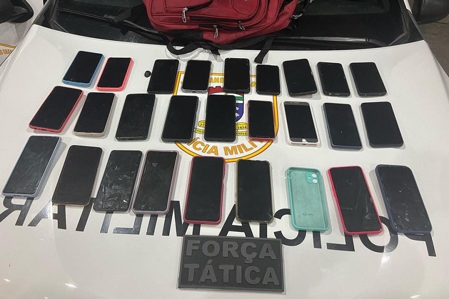 Mulheres são presas com 27 celulares furtados durante festa em Mossoró