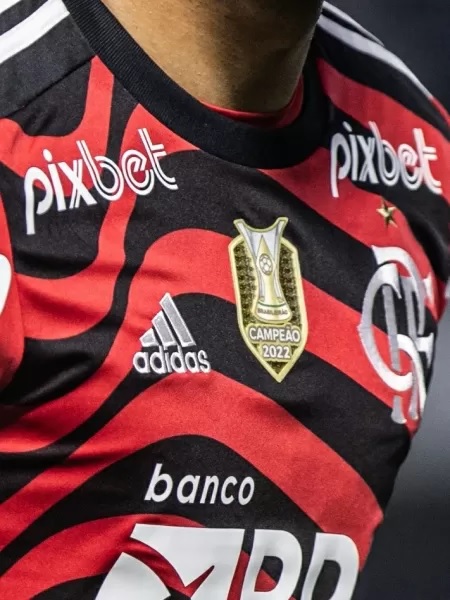 Flamengo usa patch de campeão brasileiro 2022, mas título foi do Palmeiras