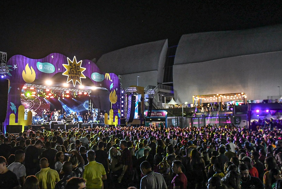 São João de Natal teve mais de 300 mil pessoas acompanhando os festejos juninos