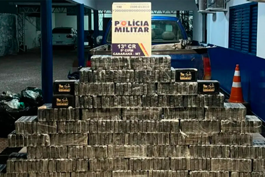 Policial potiguar é preso com mais de 540kg de drogas no interior do Mato Grosso