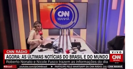 VÍDEO: Estrutura em estúdio da CNN cai na cabeça de âncoras ao vivo