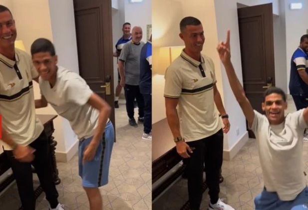 VÍDEO: Luva de Pedreiro realiza o sonho de conhecer Cristiano Ronaldo; ASSISTA