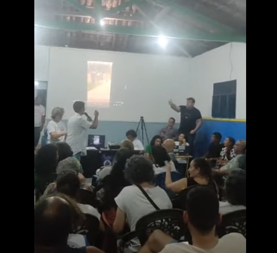 VÍDEO: Secretário é impedido de fazer fala técnica em evento sobre engorda do Morro