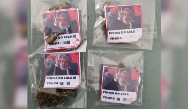 Mulher é presa com droga embalada com imagem de Lula