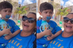 VÍDEO: Web detona após filho de Marília Mendonça se encontrar com sósia da cantora