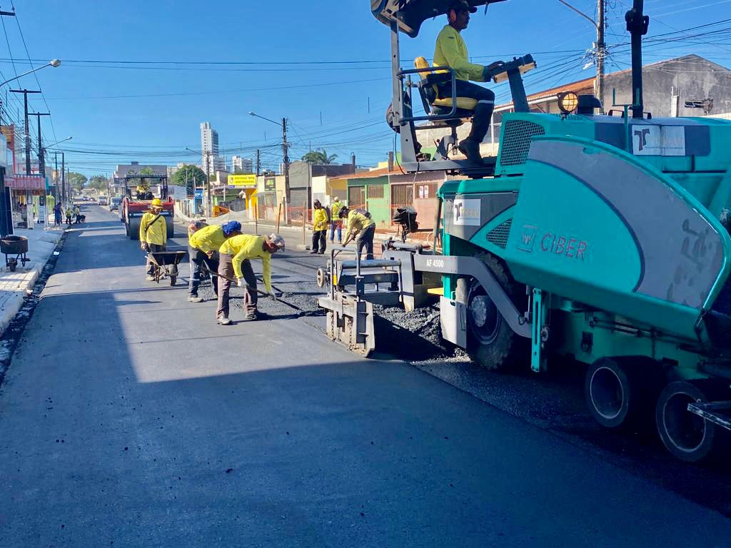 Obras para implementação de binário nas ruas Jaguarari e São José são iniciadas